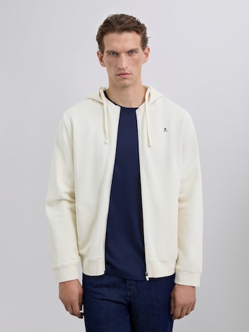 Scalpers Sweatjacka 'Nos Fade' i beige: framsida