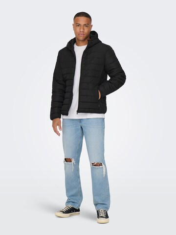Only & Sons Tussenjas 'BRON' in Zwart