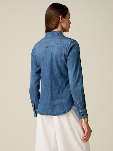 oltre Blouse in Blauw