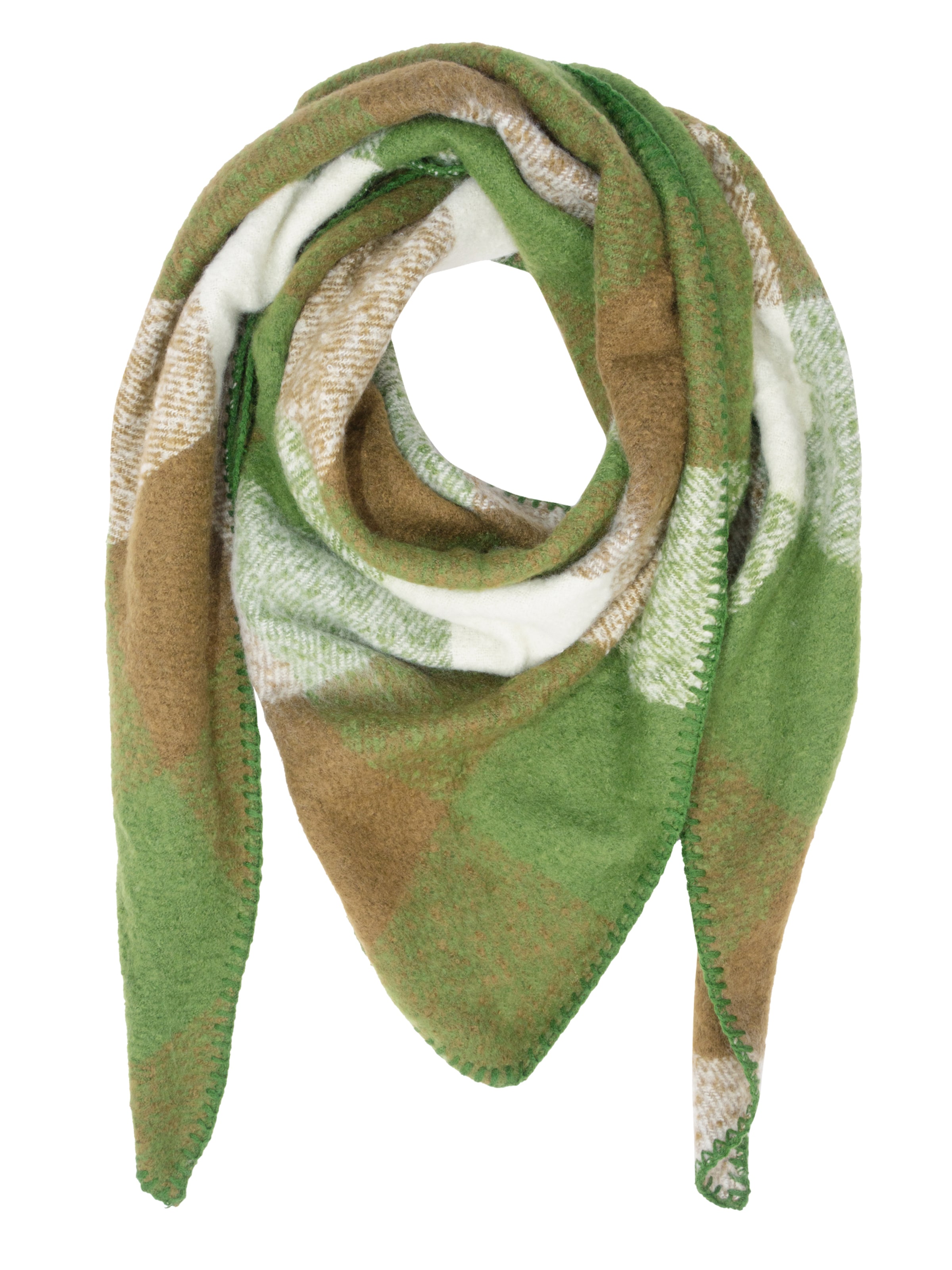 Seasons of April Schal 'Greta' in Grün: Vorderseite