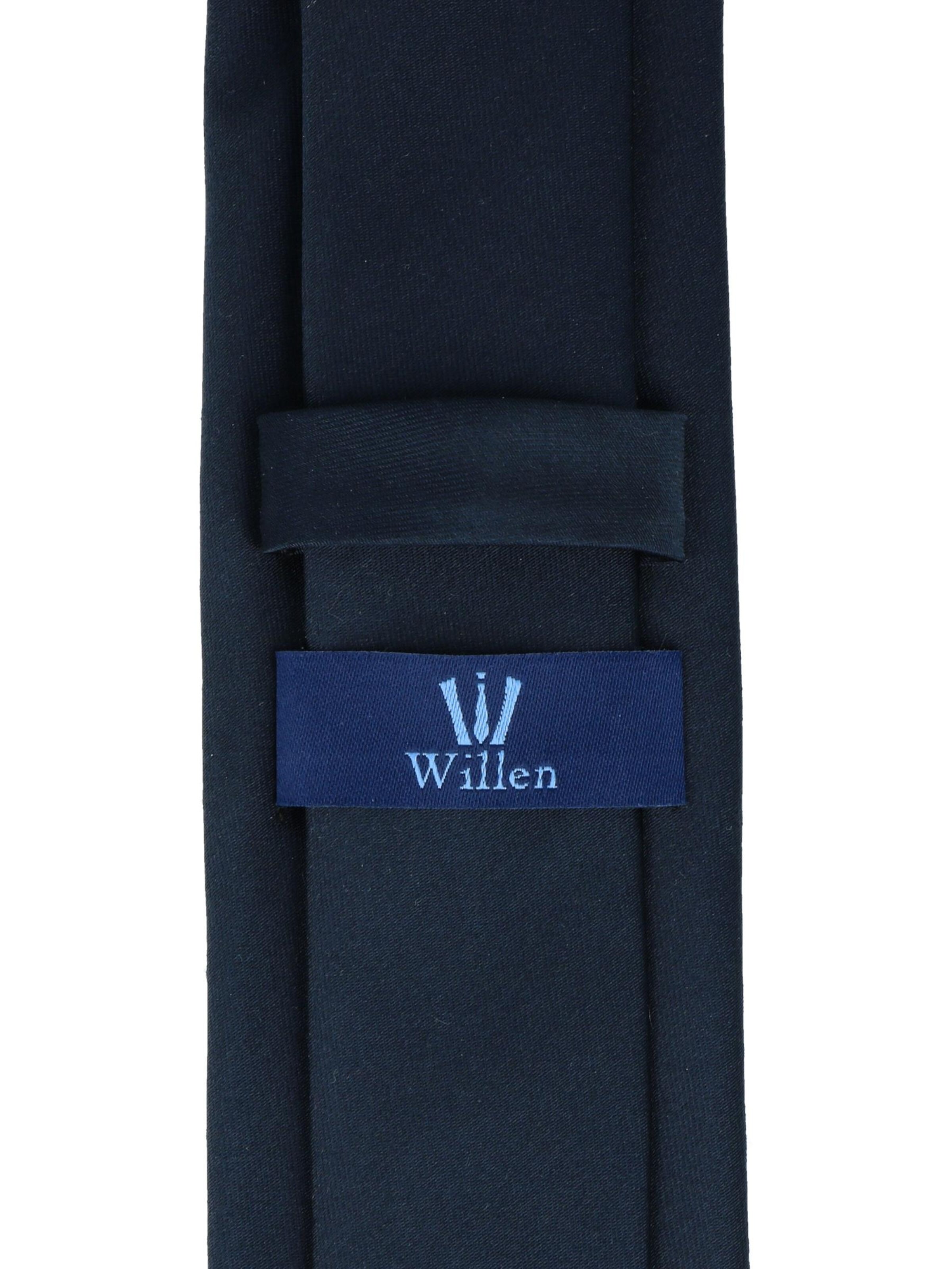 WILLEN Krawatte 'Uni de Luxe'‌‌‌‌‌ in Blau