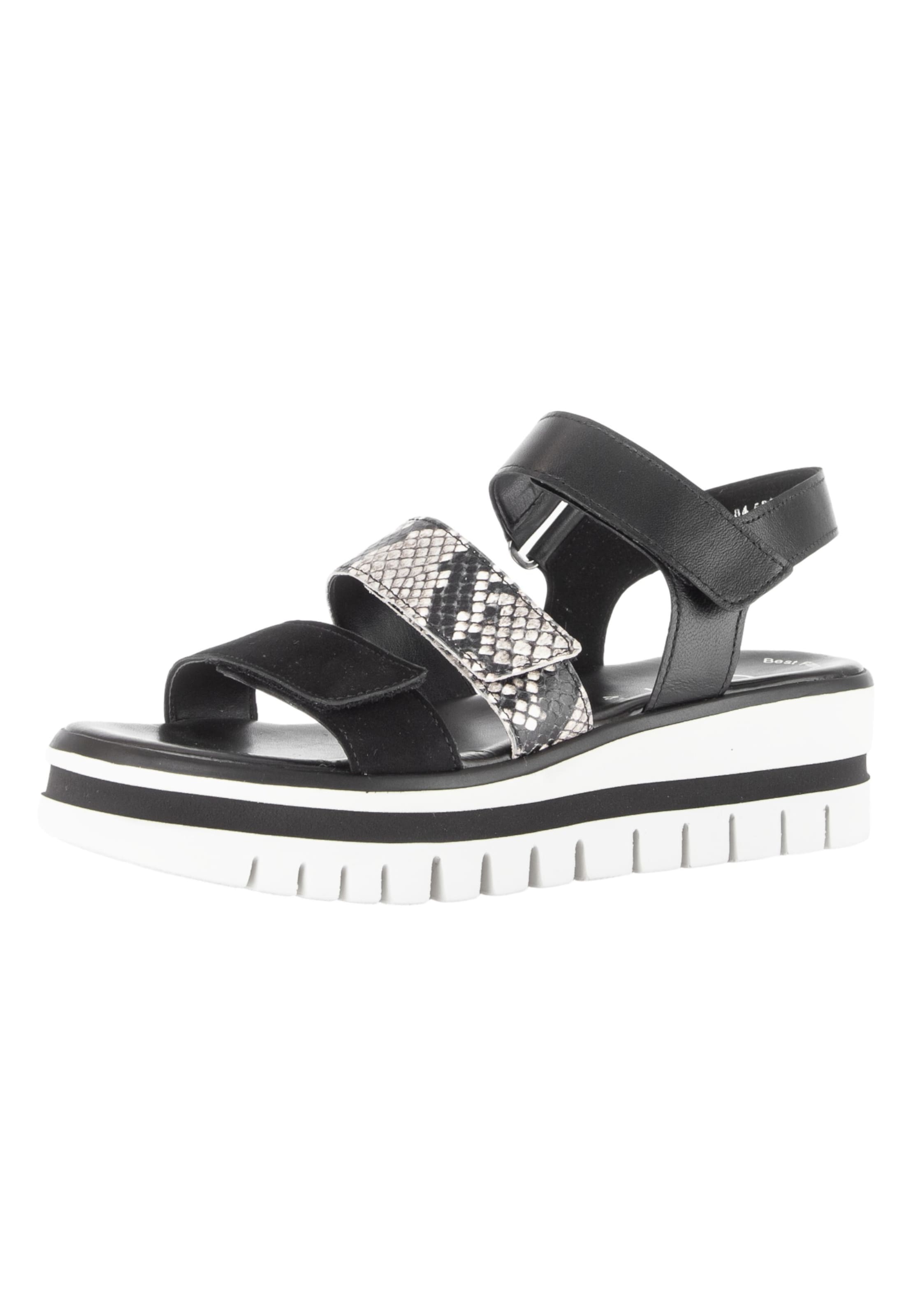 Sandales GABOR en noir : devant