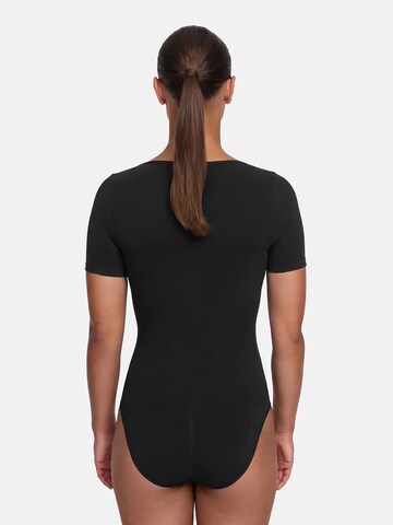 cfab Shapingbody 'T-Shirt Bodysuit Sculpting Shapewear mit Slip' in Zwart