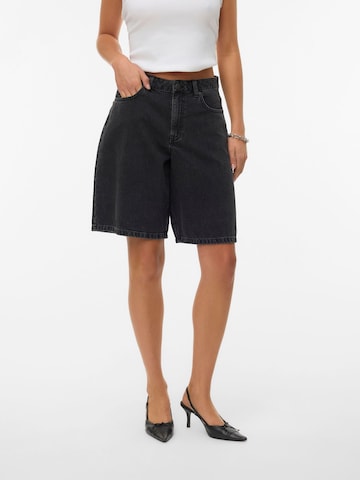 VERO MODA Regular Jeans 'VMHadley' in Zwart: voorkant