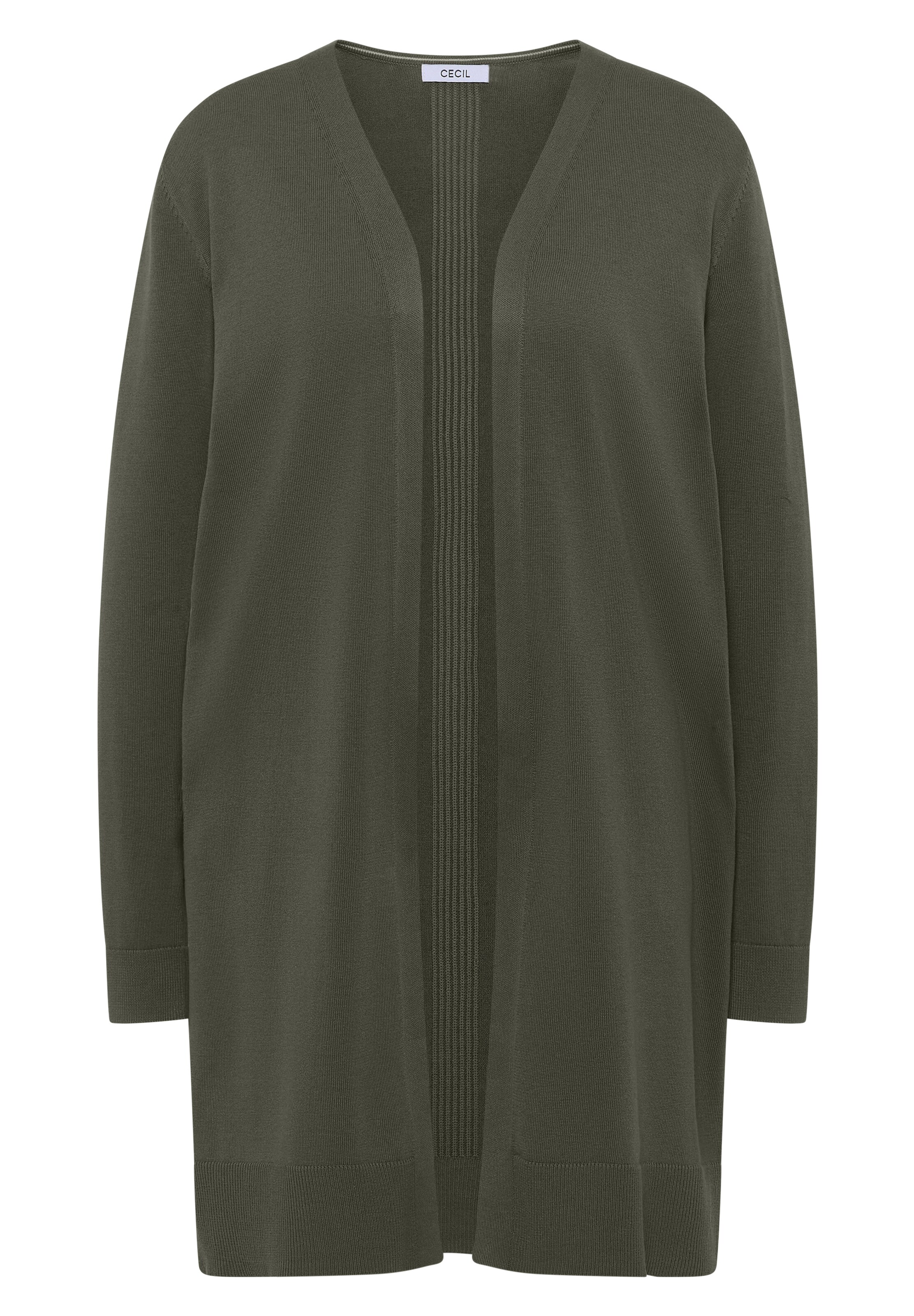 CECIL Knit Cardigan in Green: front