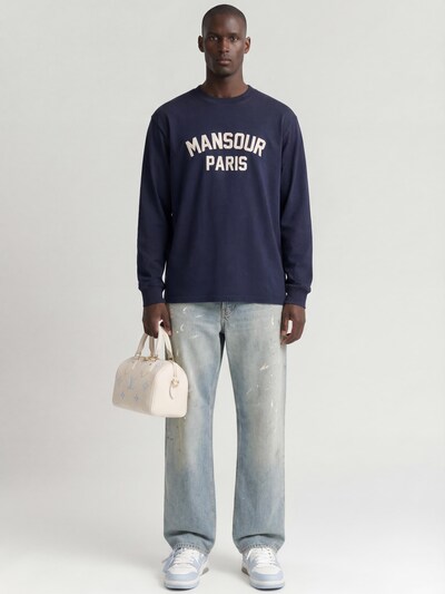 Mansour Shirt 'Paris College Longsleeve' in Navy, Item view