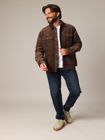 Deeluxe Regular fit Shirt 'ALINO' in Bruin