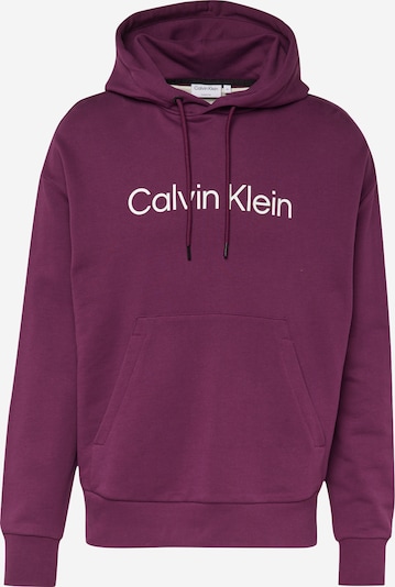 Calvin Klein Μπλούζα φούτερ 'HERO' σε μούρο / λευκό, Άποψη προϊόντος