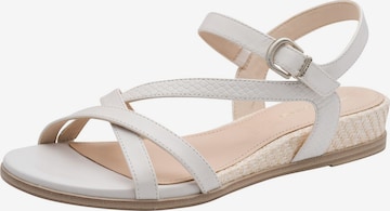 Sandales Tamaris en blanc : devant