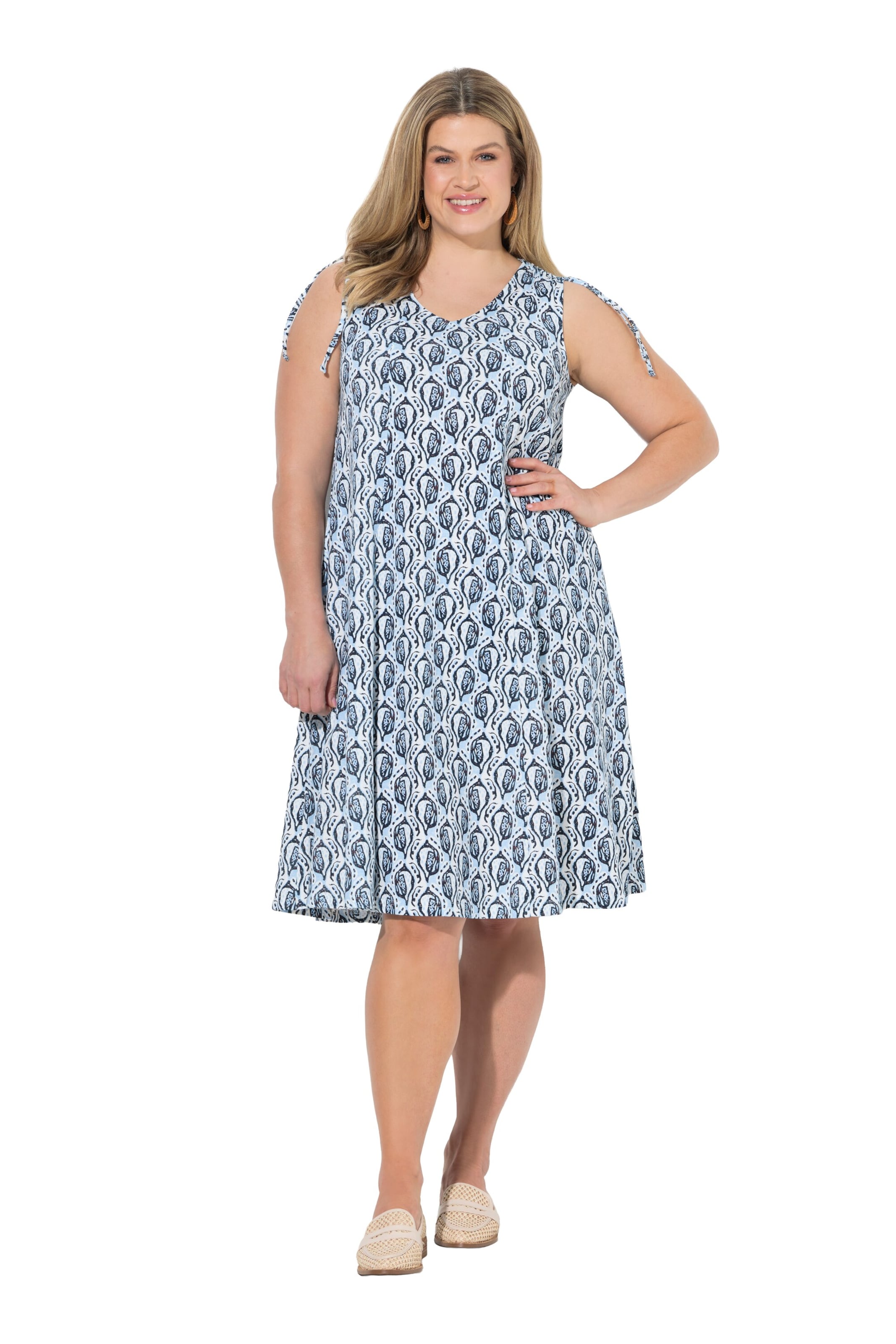 Ulla Popken Kleid in Blau: Vorderseite