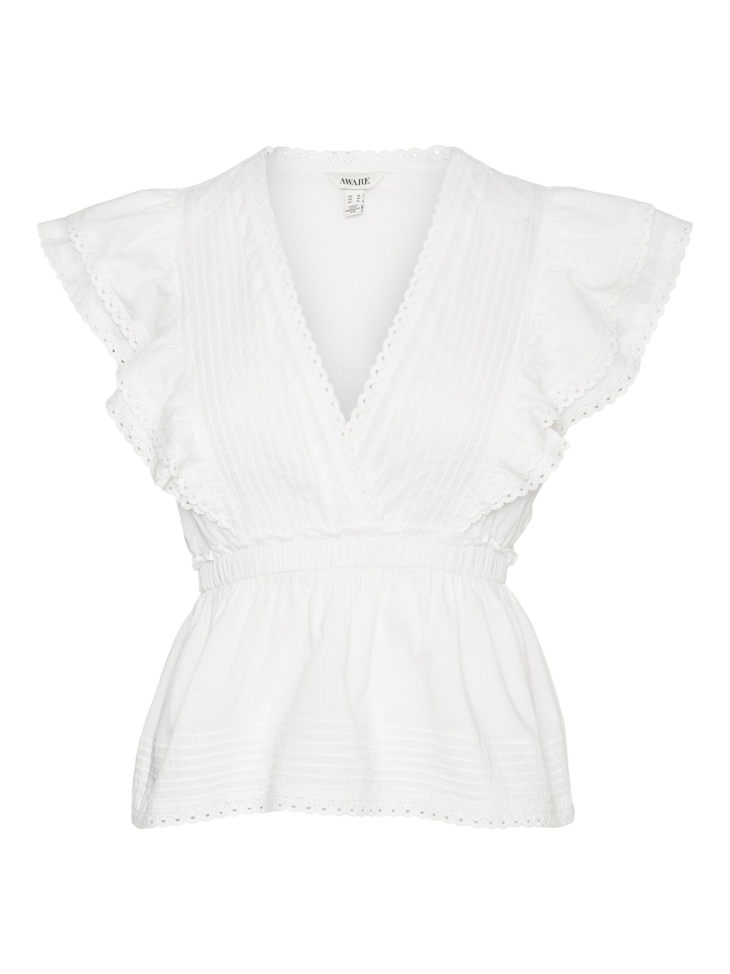 Chemisier 'NOIR' VERO MODA en blanc : devant