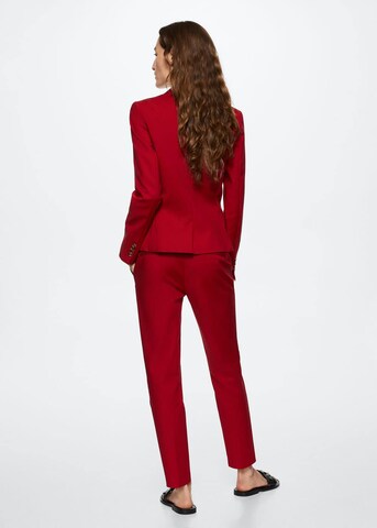 MANGO Regular Pleated Pants 'Cofi' in Red