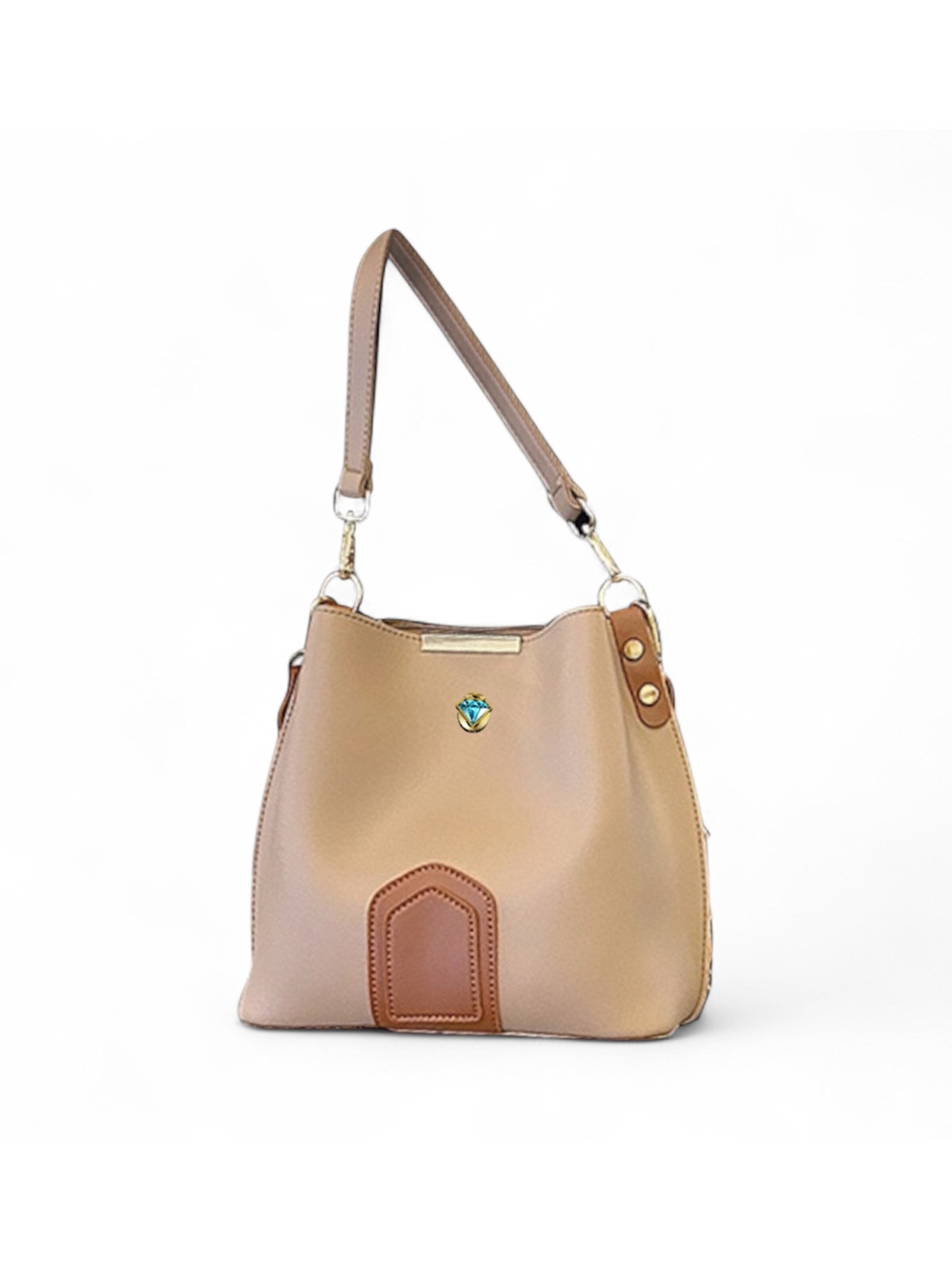 Elegon Handbag 'Model Afghanistan' in Beige: front