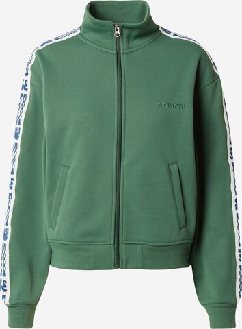 ELEMENT Zip-Up Hoodie in Green: front