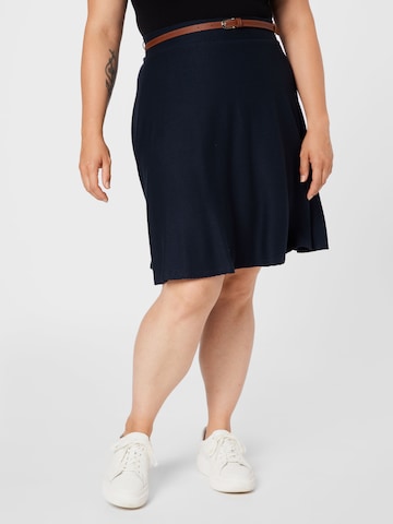 ABOUT YOU Curvy Rok 'Elena' in Blauw: voorkant