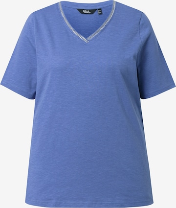 Ulla Popken T-Shirt in Blau: Vorderseite