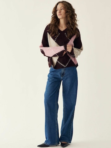 Pull-over ' Lai ' Noella en mélange de couleurs