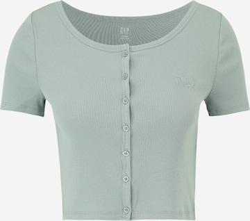 Gap Petite Gebreid vest in Groen: voorkant