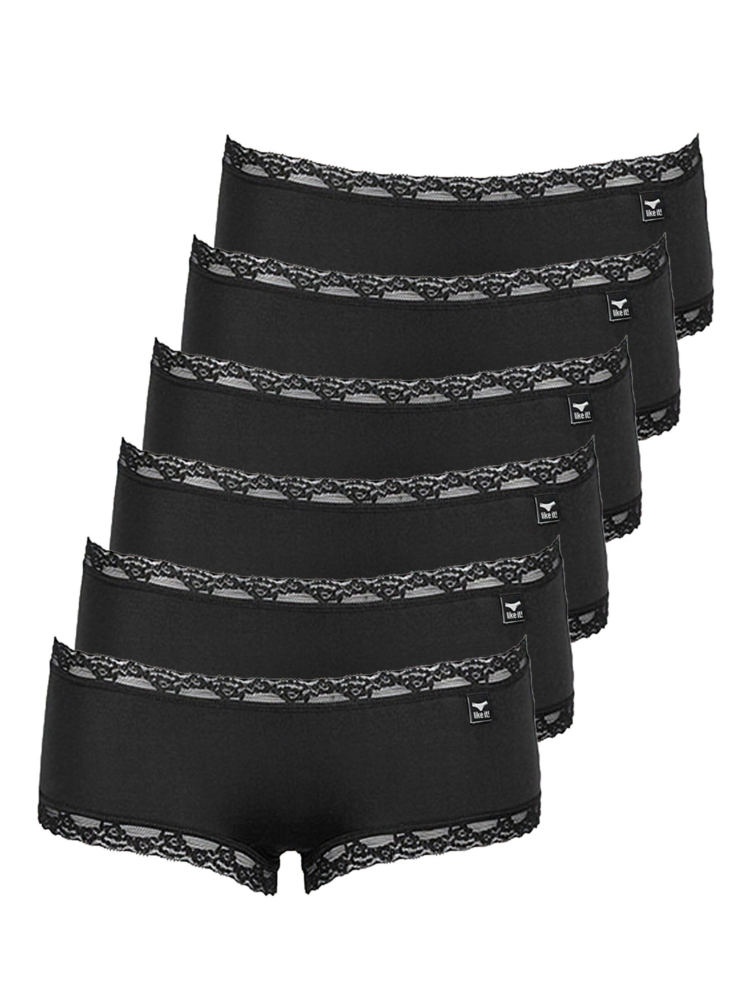 like it! Panty 'Olivia'‌‌‌‌‌ in Schwarz: Vorderseite