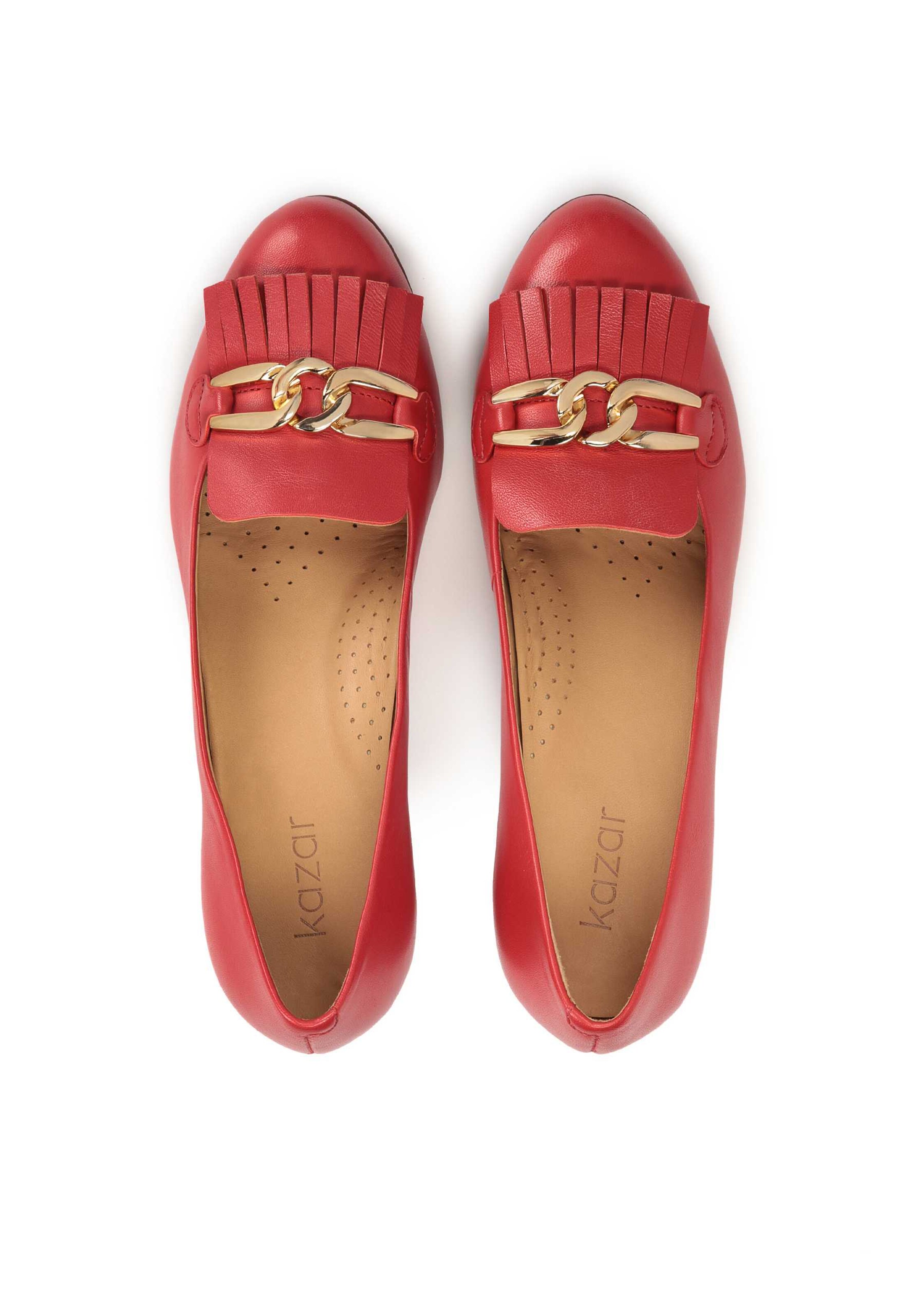 Kazar - Zapatos con plataforma en rojo