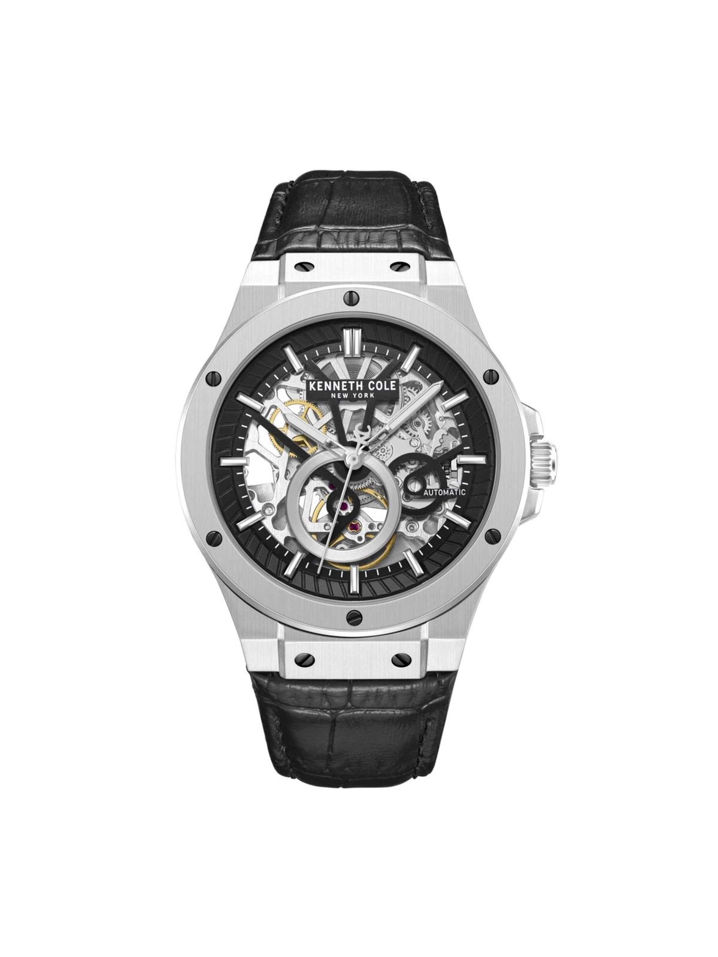 Kenneth Cole Analoog horloge in Zwart: voorkant