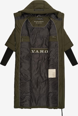 NAVAHOO Χειμερινό παλτό 'Ciao Miau XIV' σε πράσινο