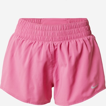 Regular Pantalon de sport NIKE en rose : devant