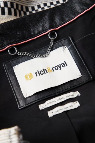 Rich & Royal Lederjacke XL in Schwarz