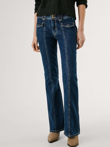 Pepe Jeans Flared Jeans in Blauw: voorkant