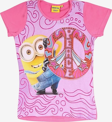 Minions Shirt 'Minions Jersey T-Shirt' in Pink: front