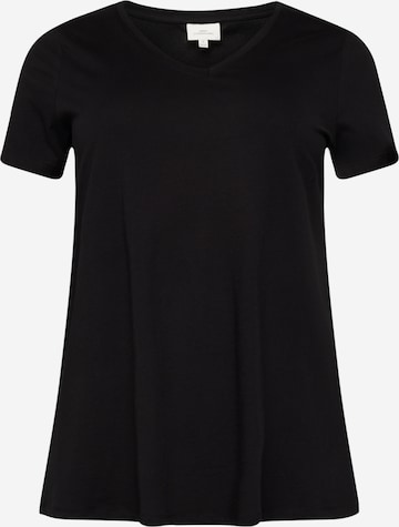 ONLY Carmakoma Shirt 'Bonnie Life' in Black: front