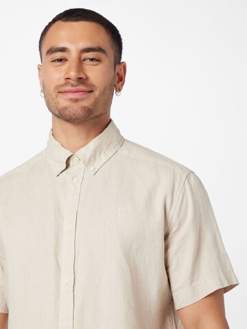 Les Deux Regular fit Button Up Shirt 'Kris' in Beige