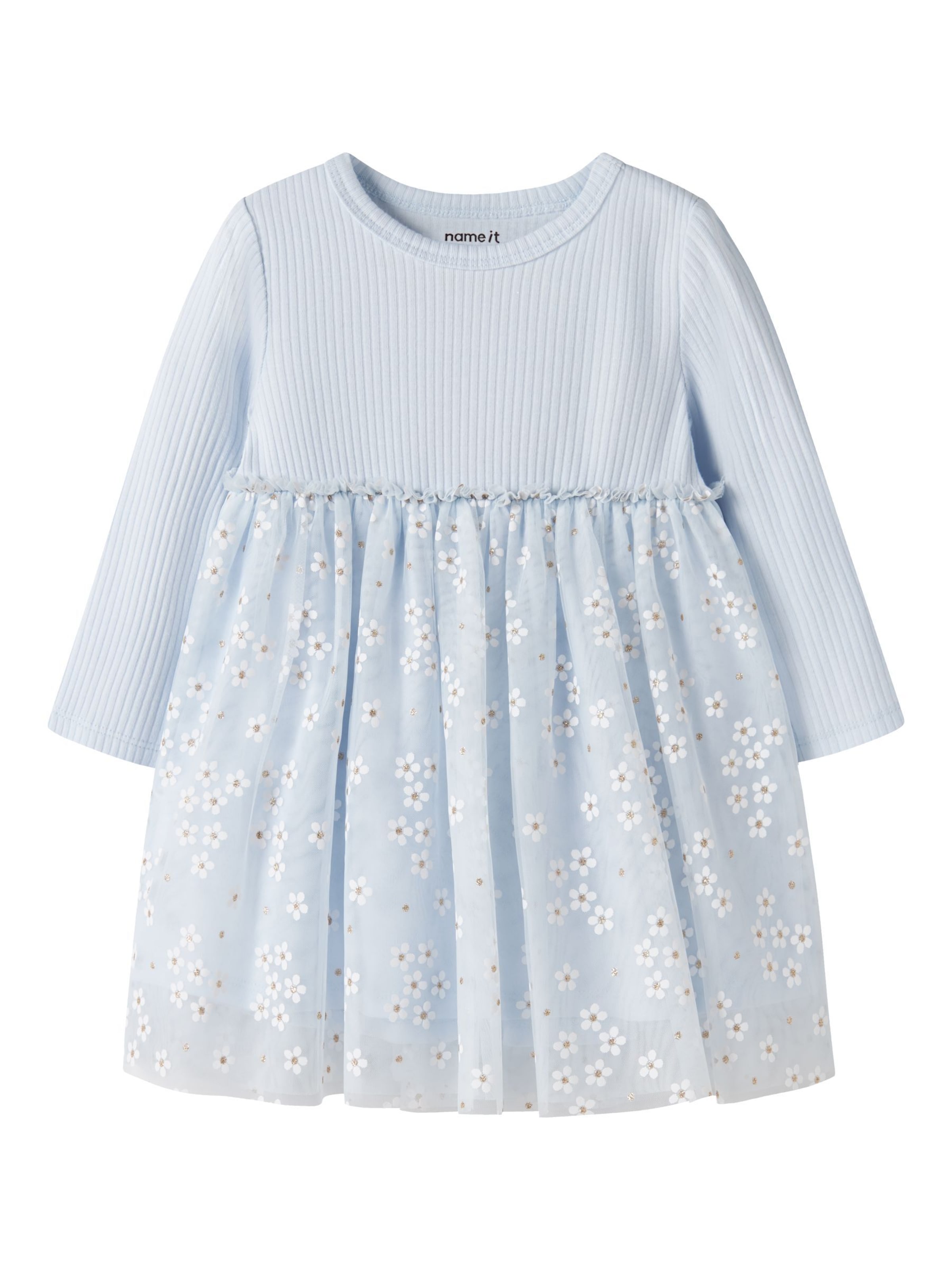 NAME IT Kjole 'NBFFloral' i blå: forside