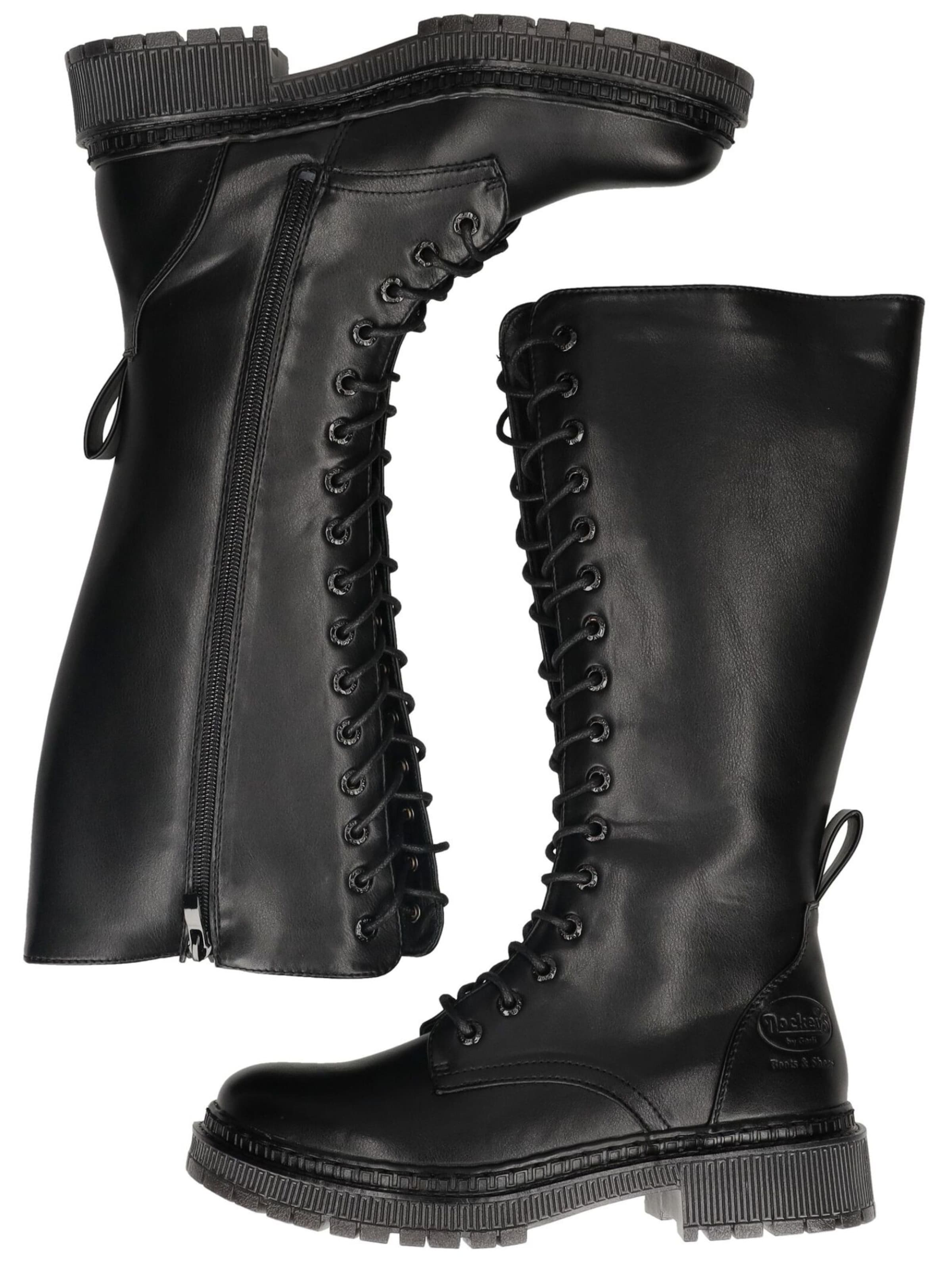 Dockers by Gerli Lace-Up Boots in Black