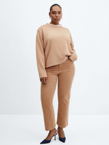 MANGO Sweater 'SILVEST' in Brown: front