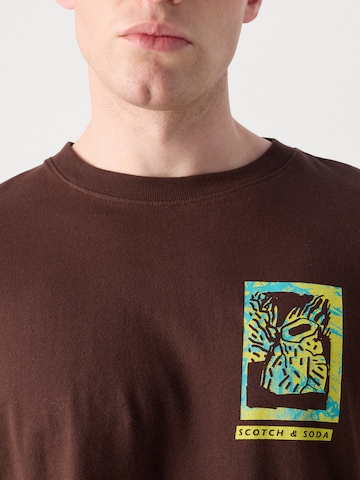 SCOTCH & SODA Μπλουζάκι σε καφέ