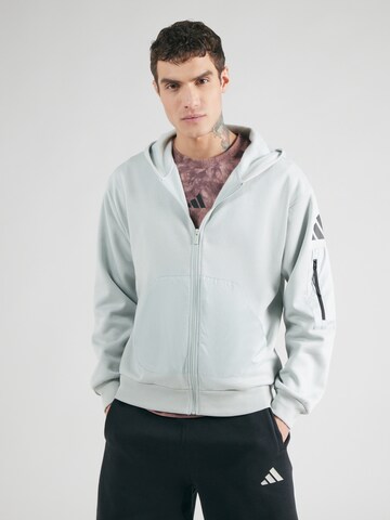 Giacca di felpa sportiva di ADIDAS SPORTSWEAR in verde: frontale