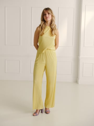 Wide leg Pantaloni 'Milly' di Guido Maria Kretschmer Women in giallo