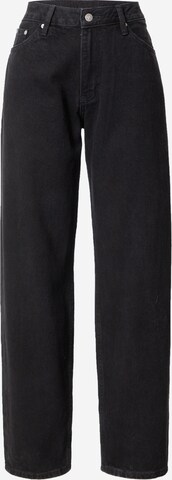 Calvin Klein Jeans Wide leg Jeans in Zwart: voorkant