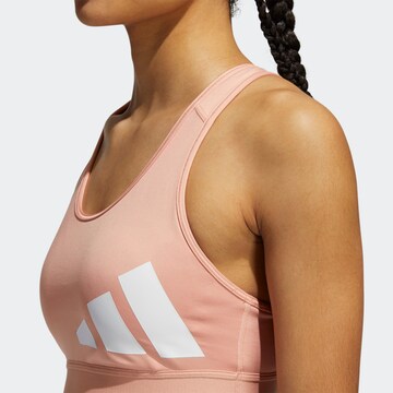 ADIDAS SPORTSWEAR Бюстгальтер под футболку Спортивный бюстгальтер в Ярко-розовый