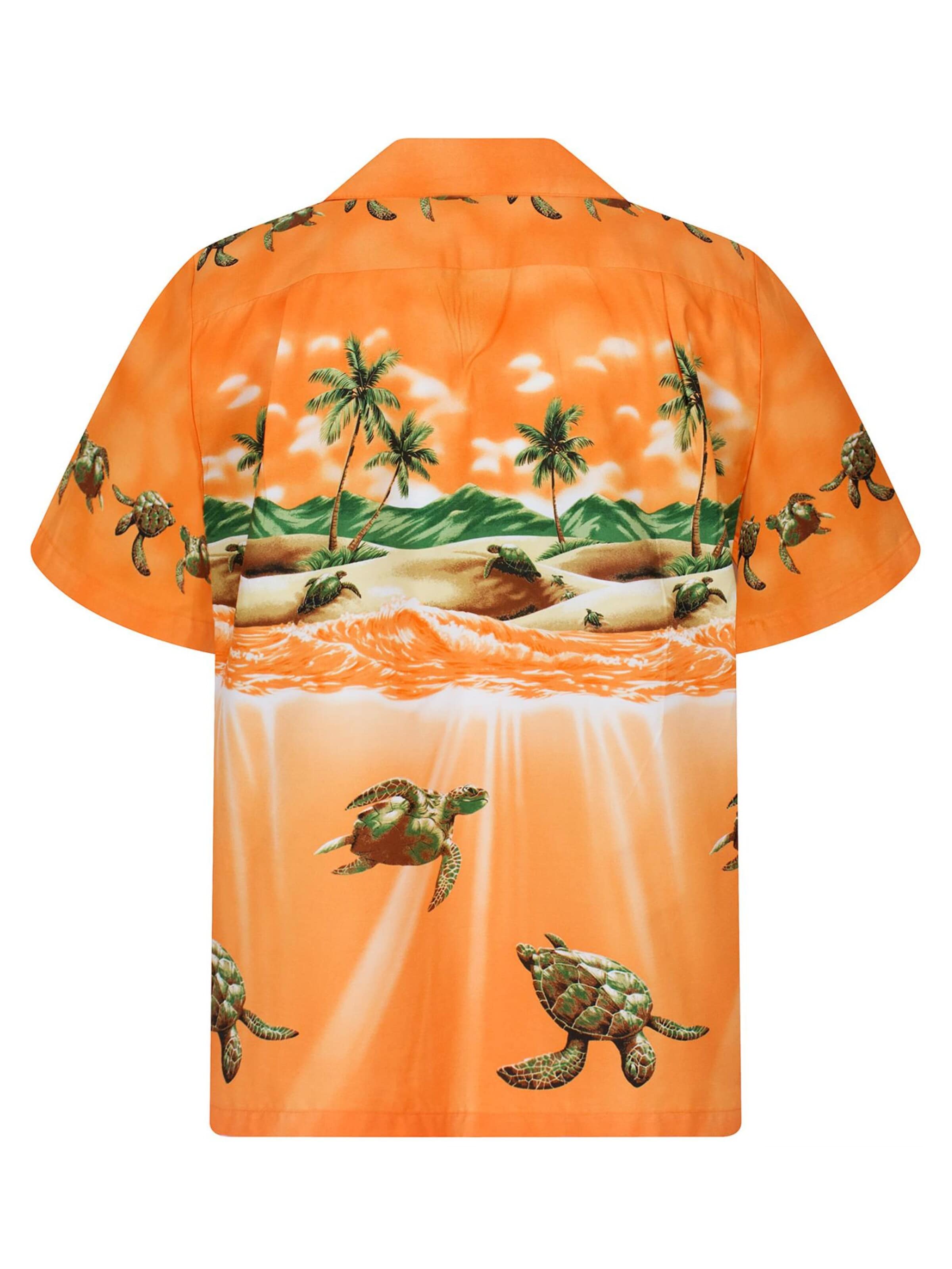 KY's Regular fit Overhemd 'Turtle OLD' in Oranje