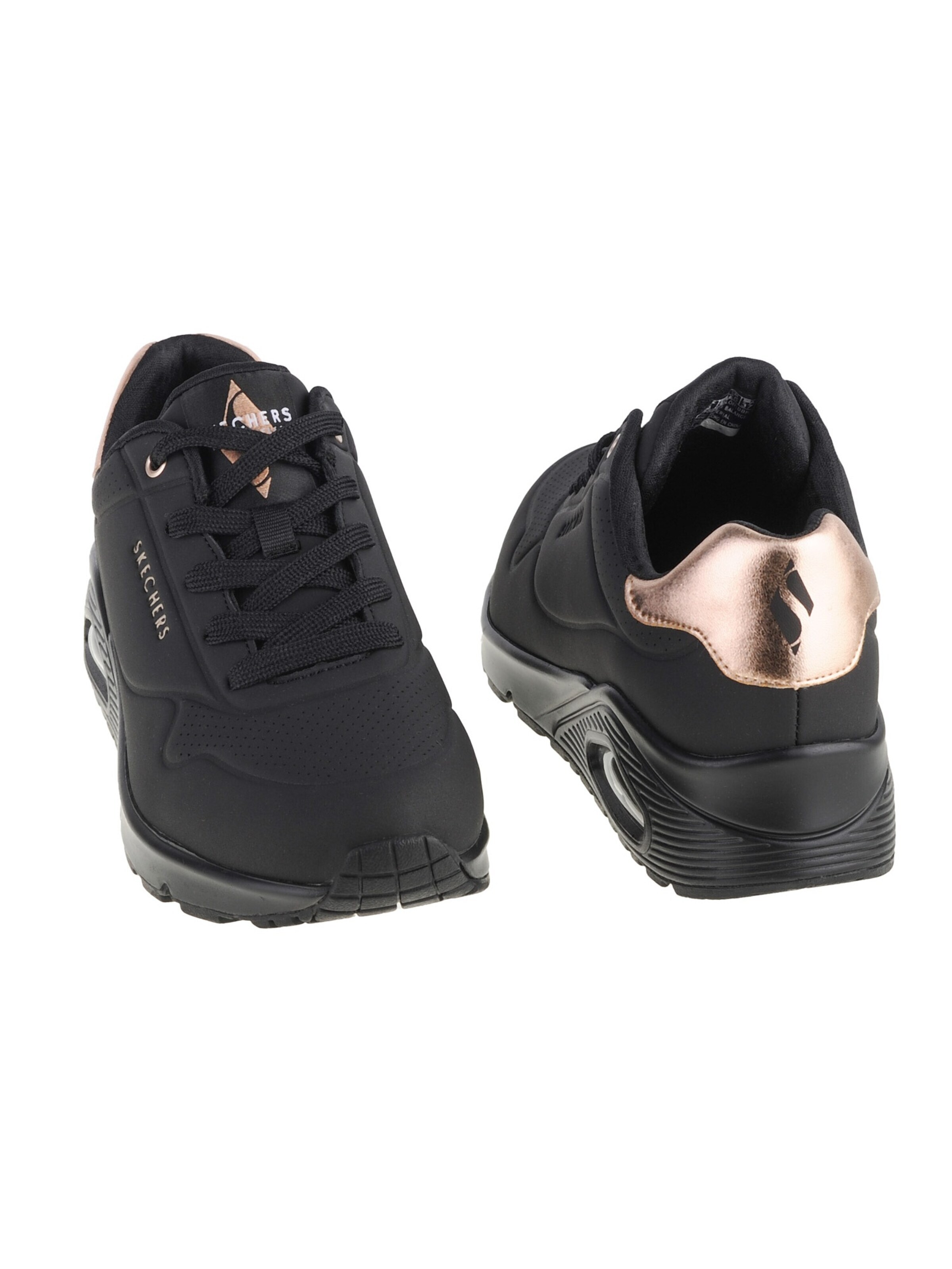 SKECHERS Sneakers laag 'Skechers Uno-Golden Air' in Zwart
