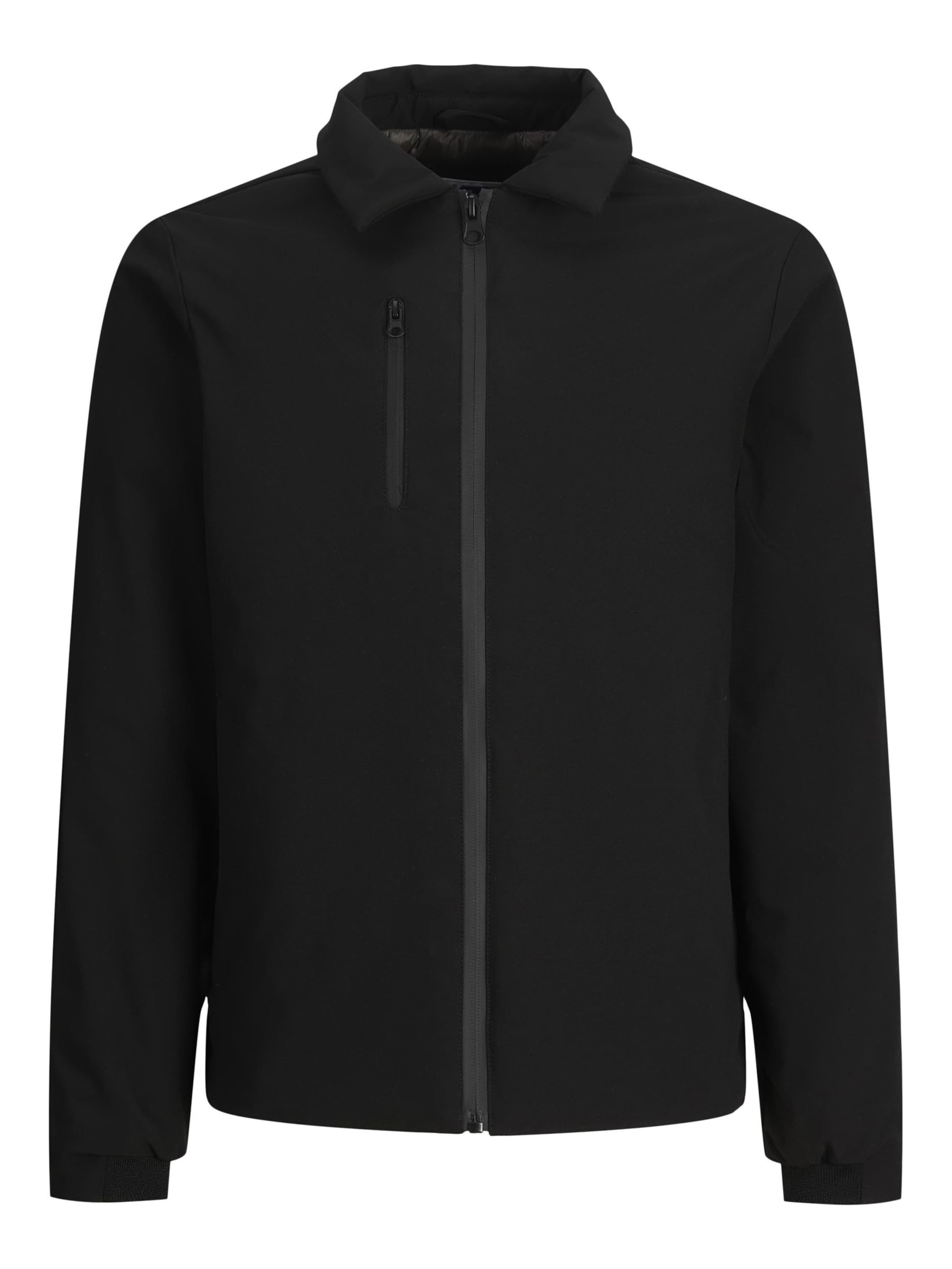Jack & Jones Junior - Chaqueta de entretiempo en negro: frente