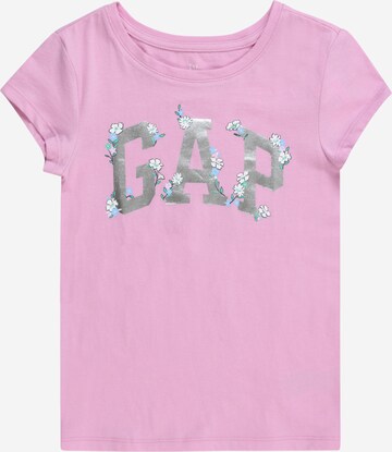 T-Shirt GAP en rose : devant