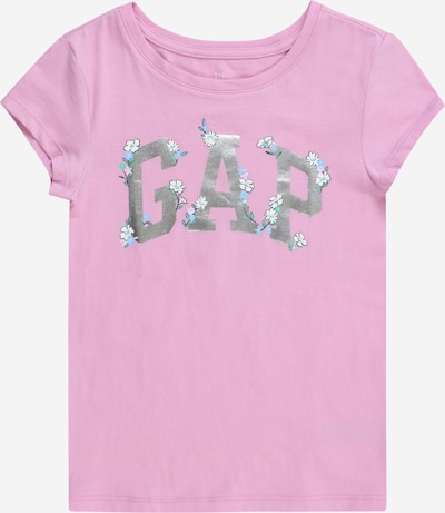 GAP T-Shirt en bleu clair / gris argenté / rose / blanc, Vue avec produit