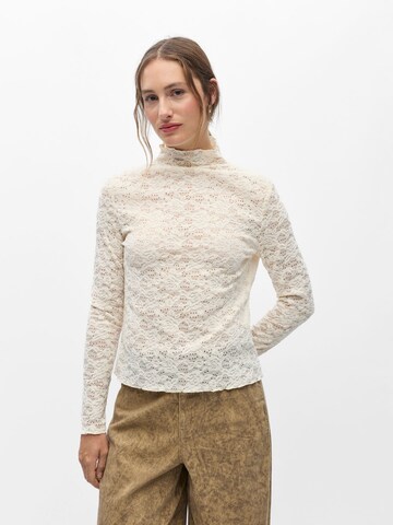 T-shirt OBJECT en beige : devant