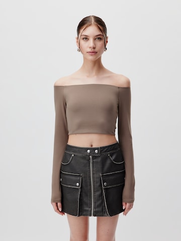 LeGer by Lena Gercke Shirt 'Cami' in Brown: front