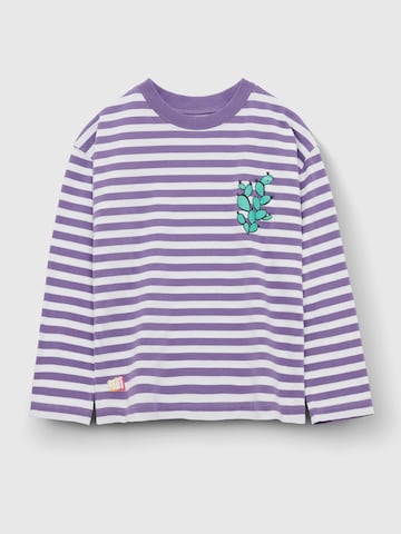 Play Play Pauly Shirt 'CHECKER TOBI'‌‌‌‌‌‌‌ in Lila: Vorderseite
