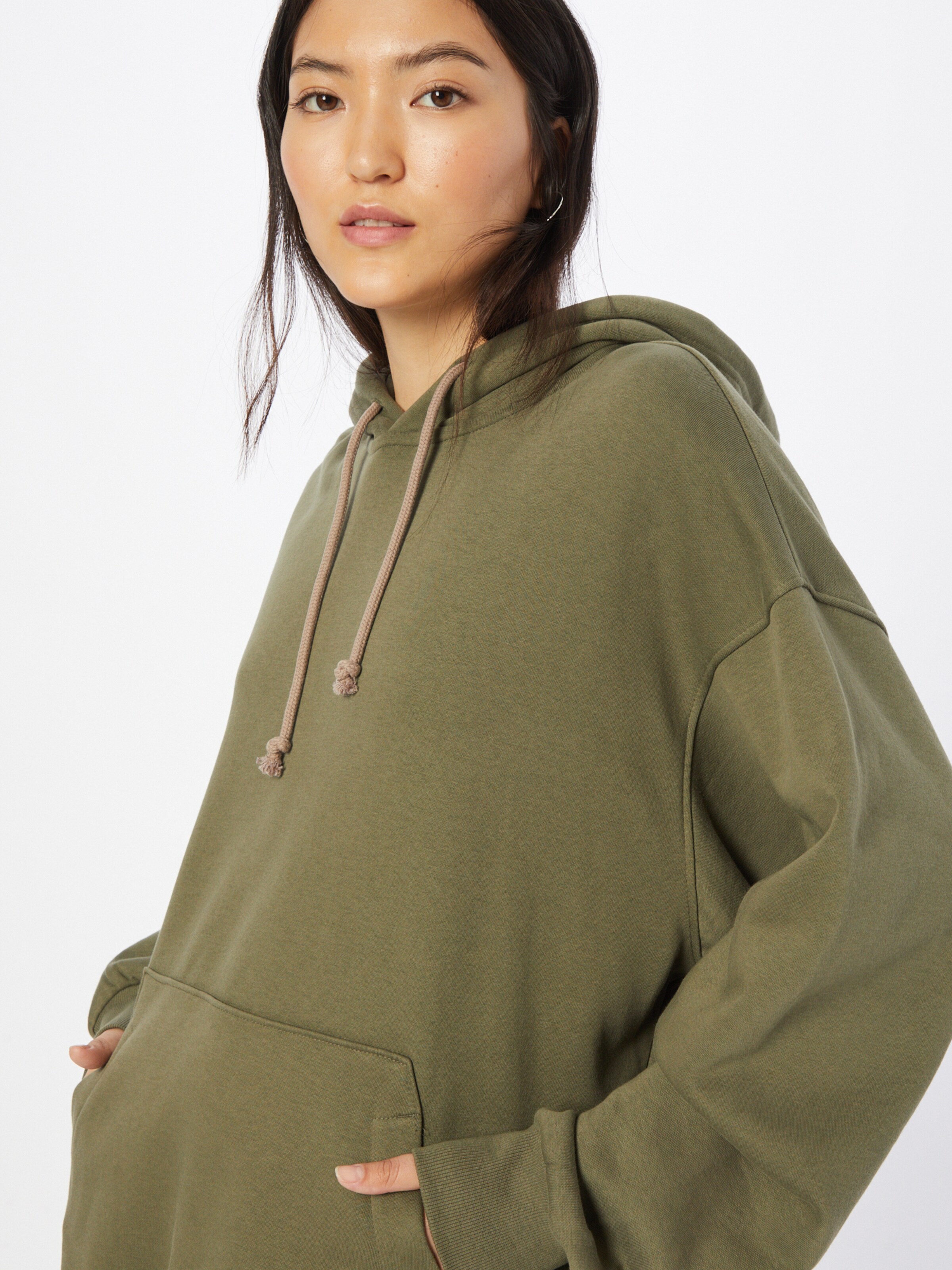 Frauen Sweat WEEKDAY Sweatshirt in Khaki - VW68295 Frauen Sweat WEEKDAY Sweatshirt in Khaki - VW68295