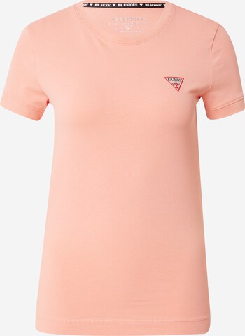 T-shirt GUESS en orange : devant